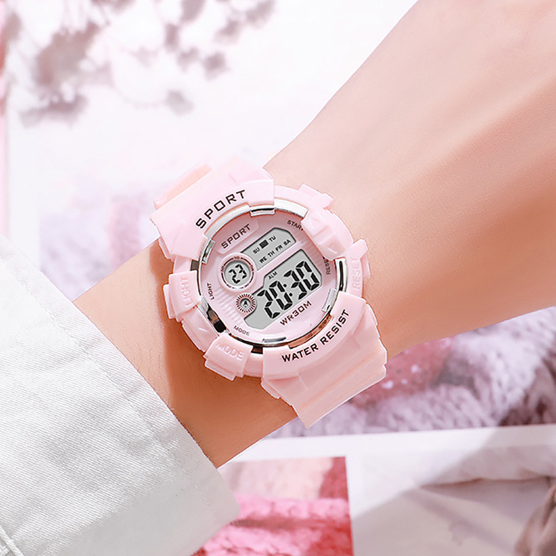 Smartwatch Digital Watches For Kid Girl - ساعات أطفال عصرية مضيئة مقاومة للماء