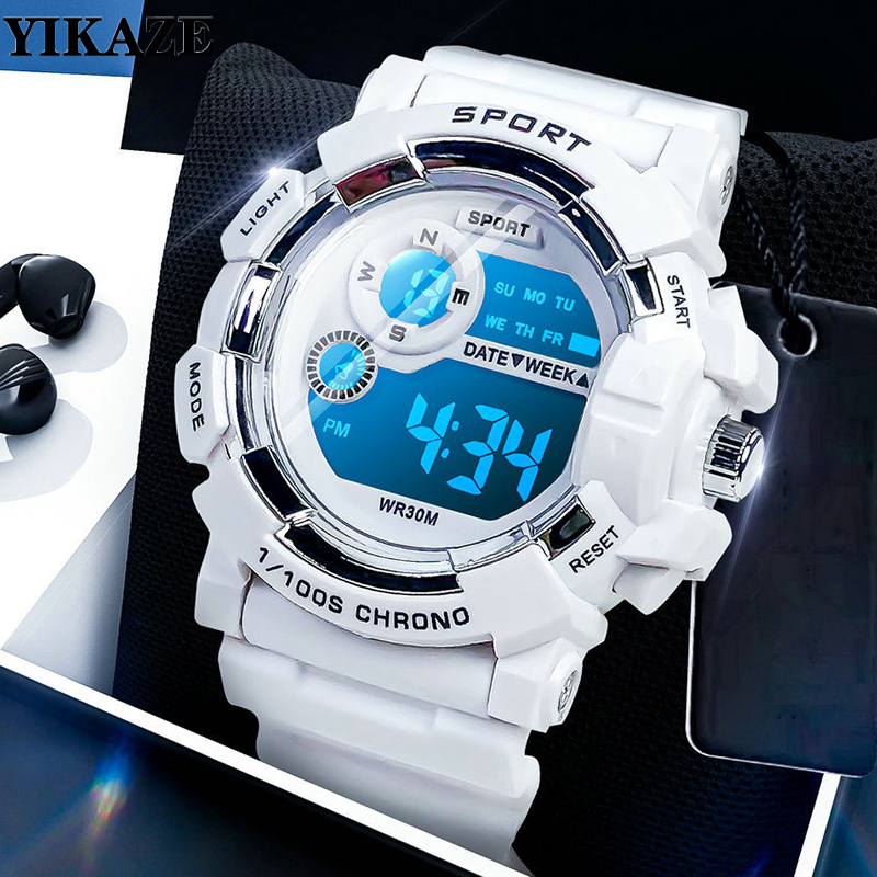 Smartwatch Digital Watches For Kid Girl - ساعات YIKAZE للأطفال، ساعات منبه مضيئة