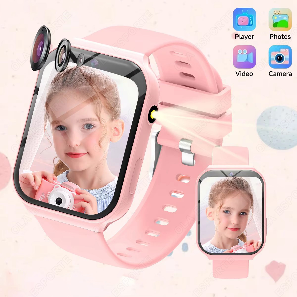 Smartwatch Watches Gift For Boys On Birthday - ساعة ذكية جديدة للأطفال مع كاميرا