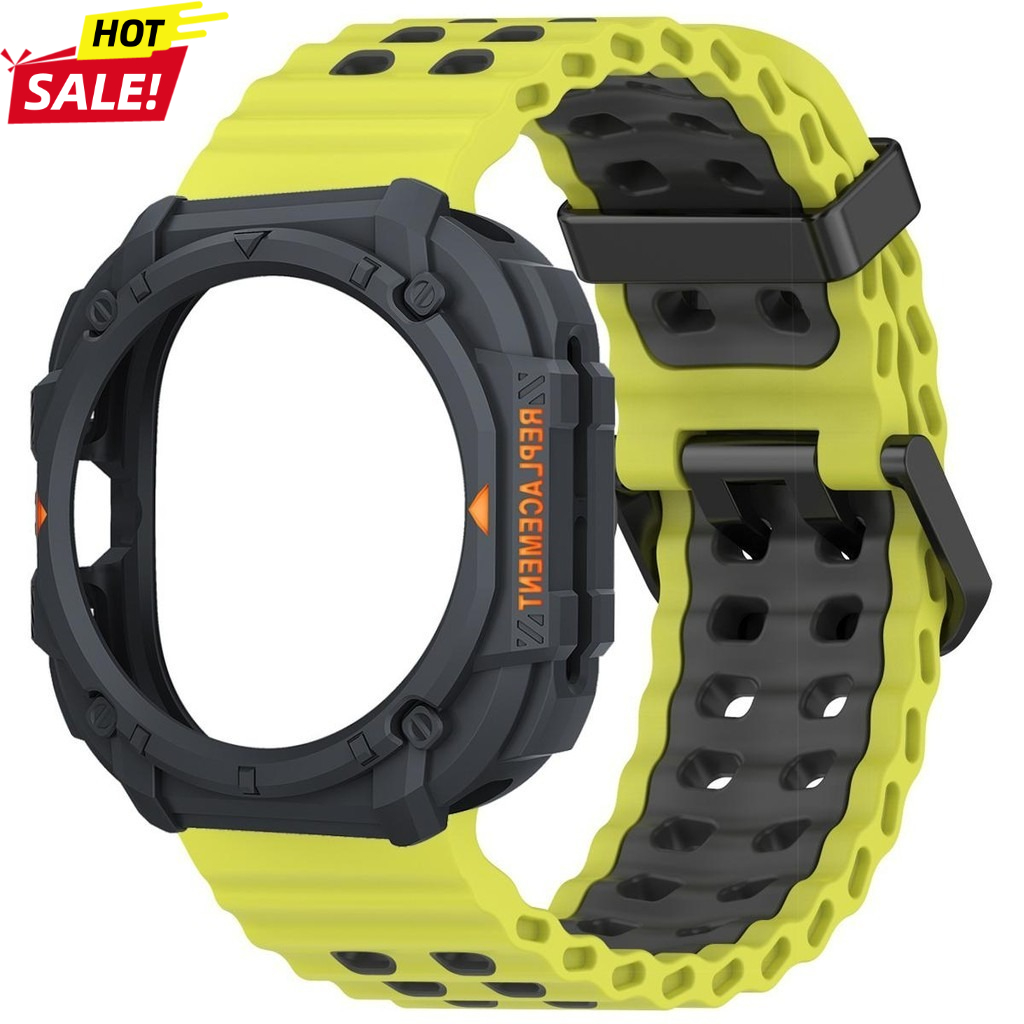Silicone Sport Band - حافظة مدرعة جديدة + حزام لساعة