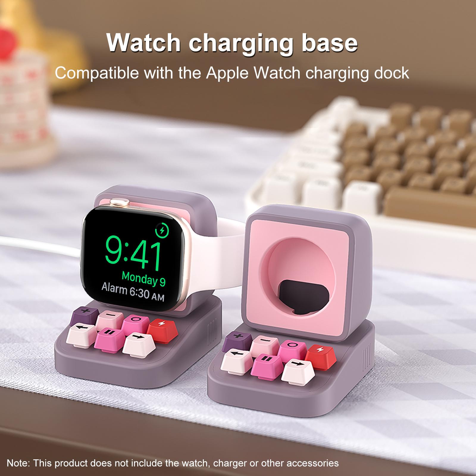 Smartwatch Apple Watch - حامل شحن ذكي بتصميم الآلة الكاتبة