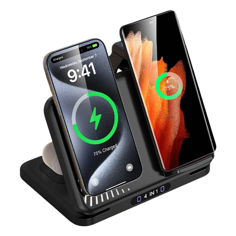 Smartwatch Apple Watch - 4 في 1 حامل شاحن لاسلكي