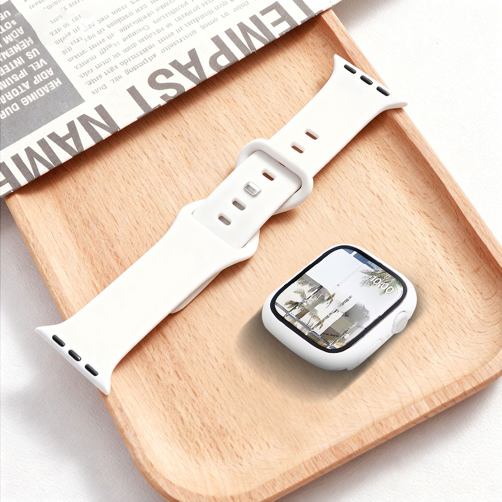 Silicone Sport Band - زجاج + حافظة + حزام لساعة