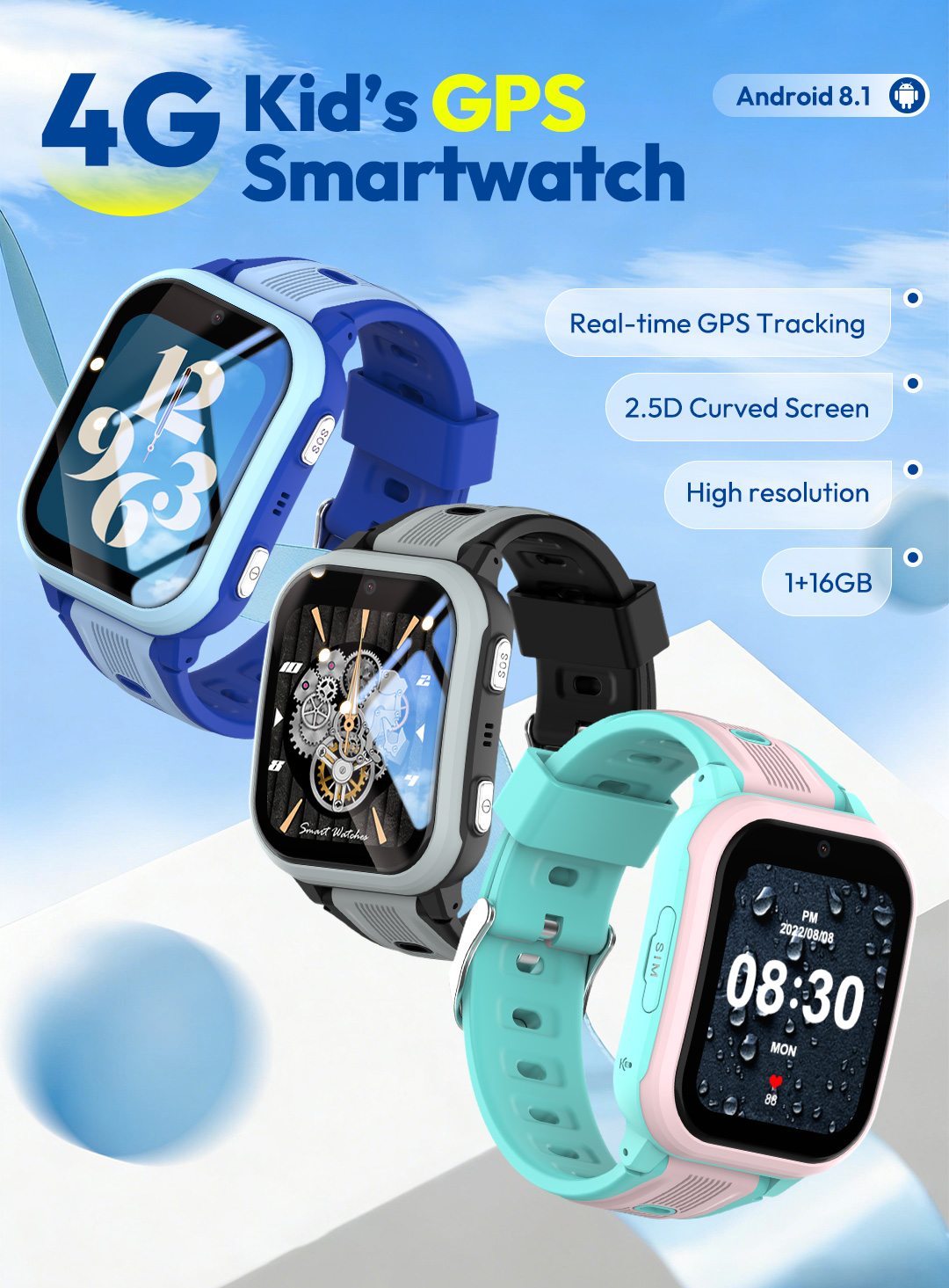 Smartwatch Watches Gift For Boys On Birthday - ساعة ذكية KT41 - ساعة أطفال