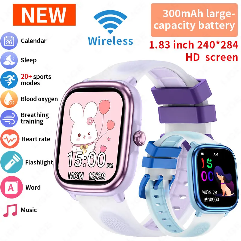 Smartwatch Watches Gift For Boys On Birthday - ساعة LIGE الذكية للأطفال الأولاد والأطفال،