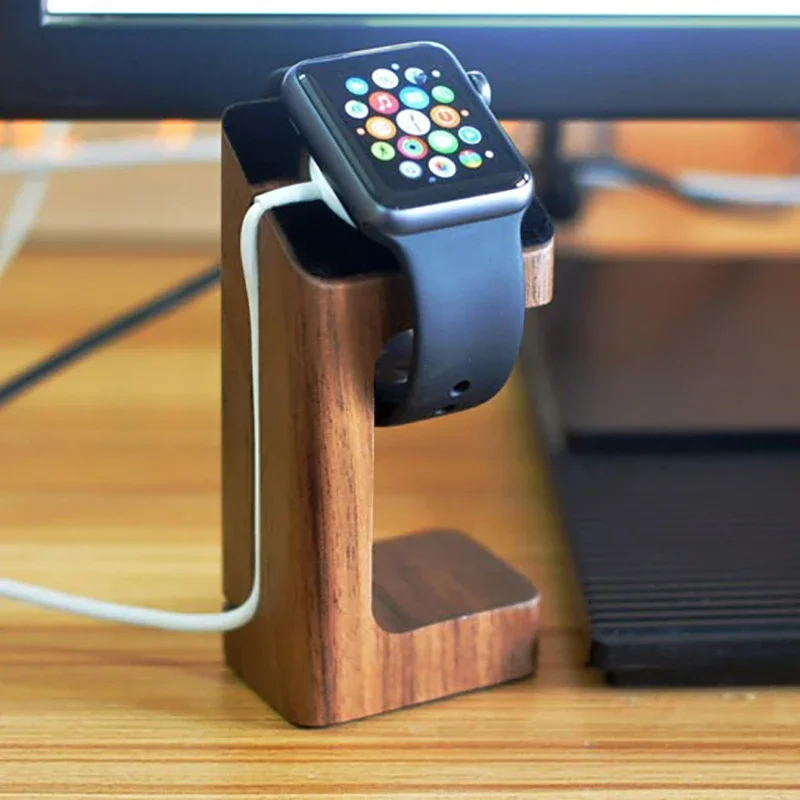 حامل شاحن ساعة أبل الخشبي، حام - مراجعة Smartwatch Apple Watch وسعره
