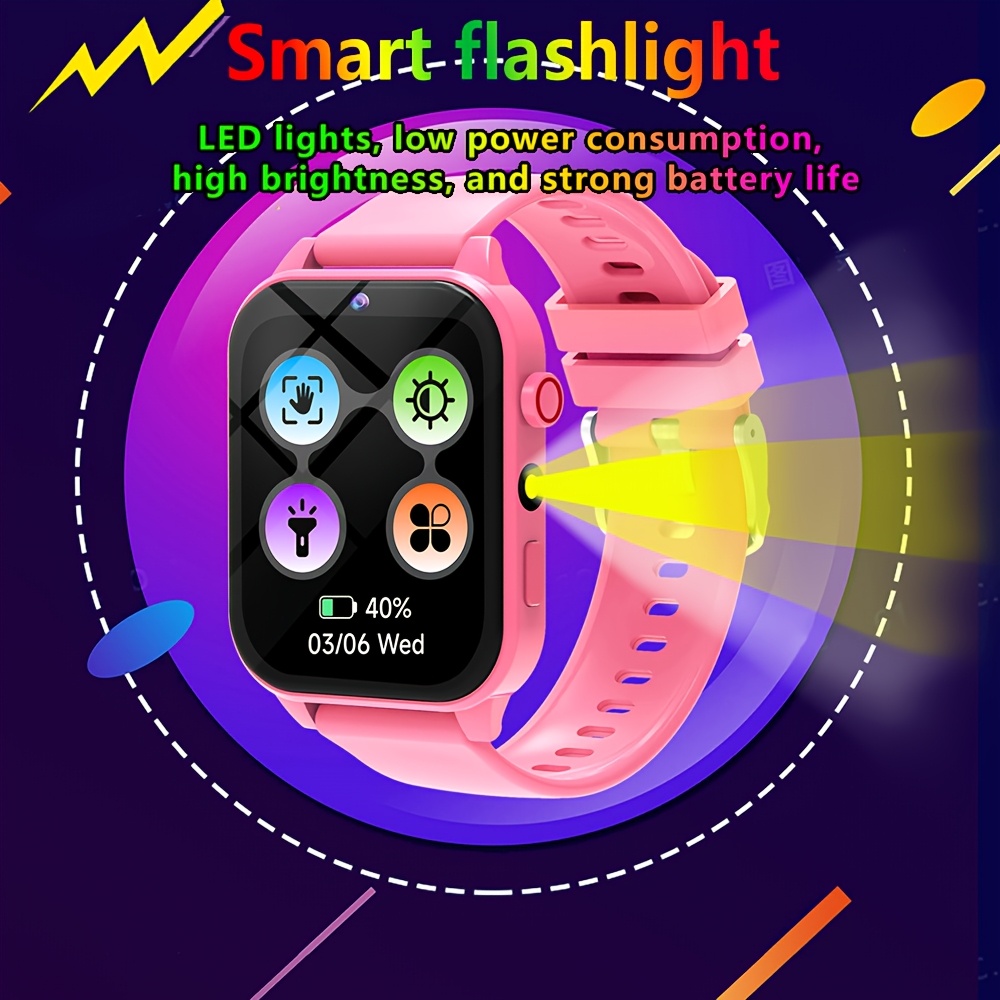 ساعة ذكية للأطفال، ألعاب ألغاز - مراجعة Smartwatch Watches Gift For Boys On Birthday وسعره