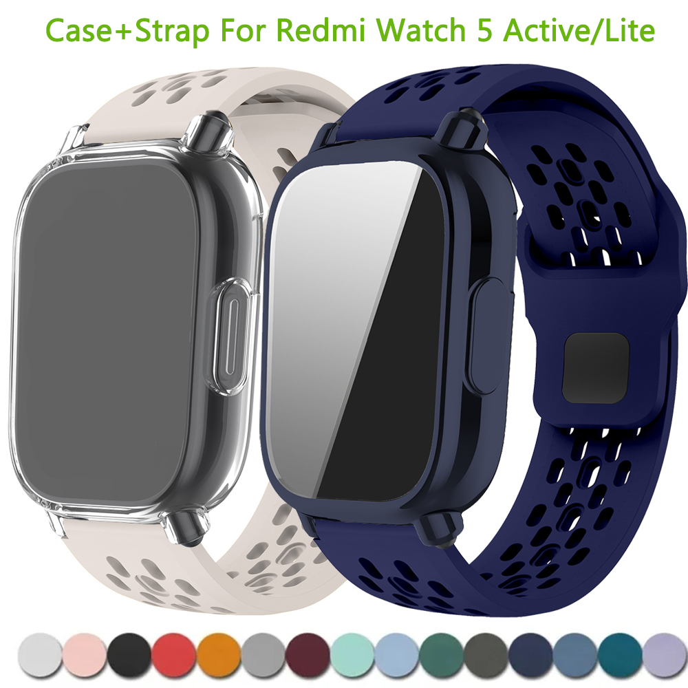 جراب + حزام سيليكون لساعة Xiao - مراجعة Silicone Sport Band وسعره