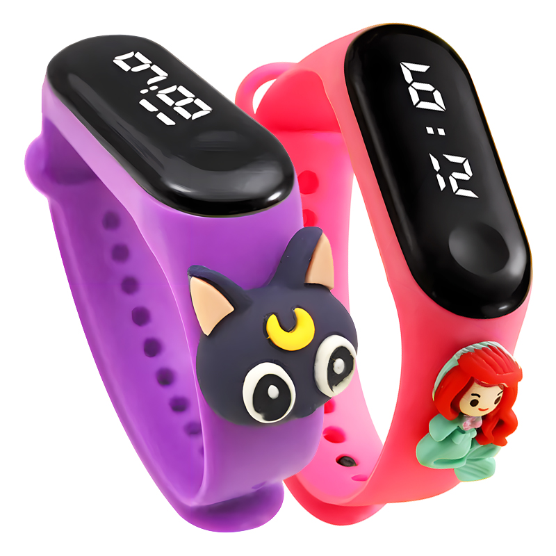 ساعة ذكية متعددة الألوان للأطف - مراجعة Smartwatch Digital Watches For Kid Girl وسعره