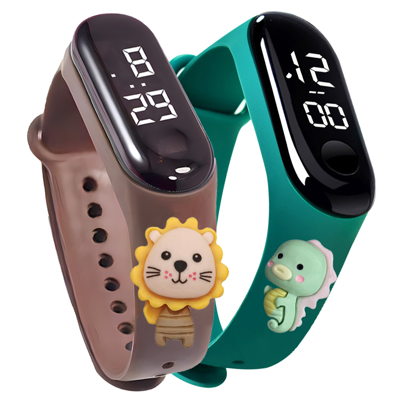ساعة ذكية متعددة الألوان للأطف - مراجعة Smartwatch Digital Watches For Kid Girl وسعره