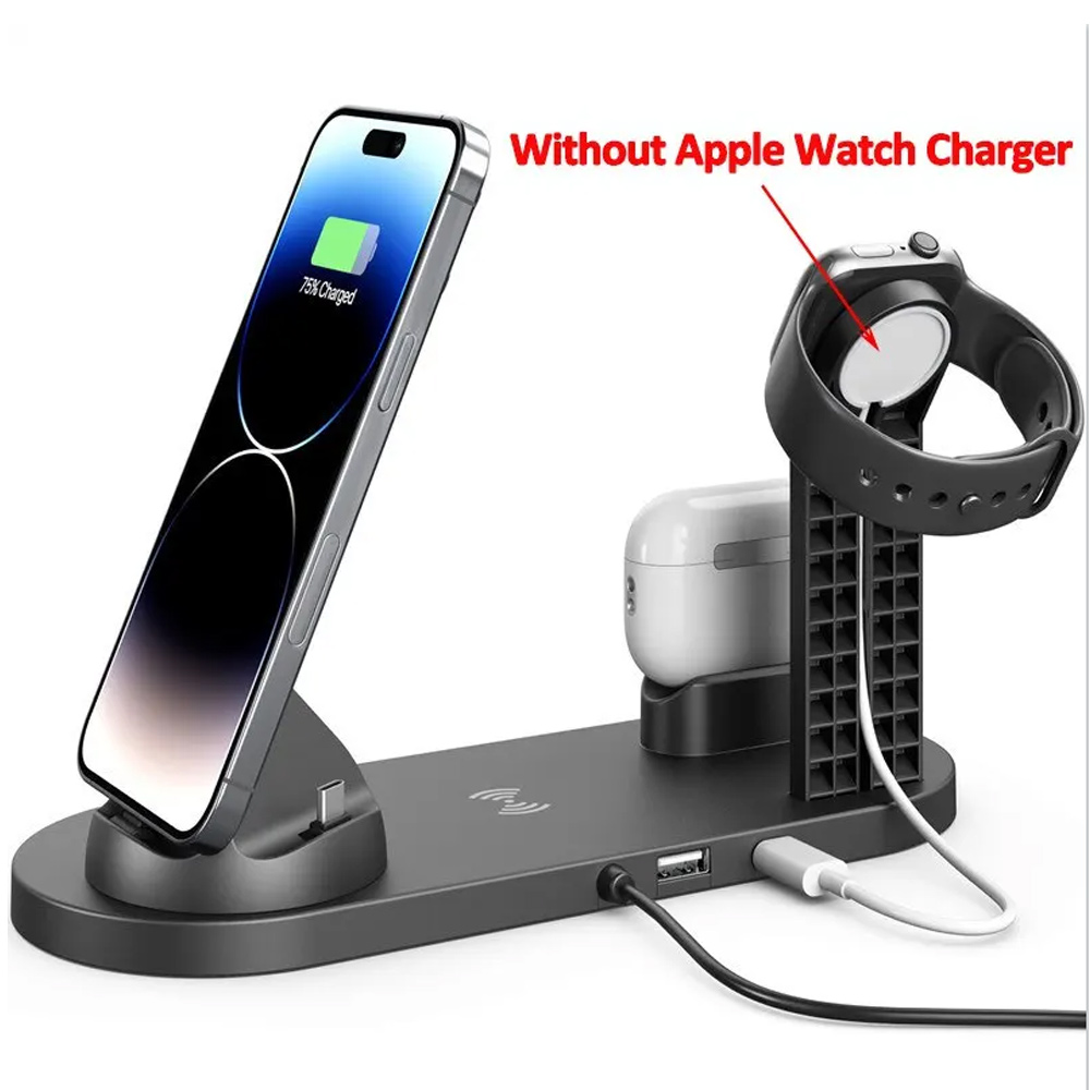 شاحن لاسلكي 7 في 1 بقوة 30 واط - مراجعة Smartwatch Apple Watch وسعره