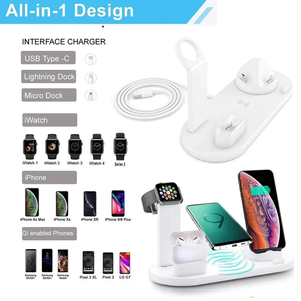 شاحن لاسلكي 7 في 1 بقوة 30 واط - مراجعة Smartwatch Apple Watch وسعره