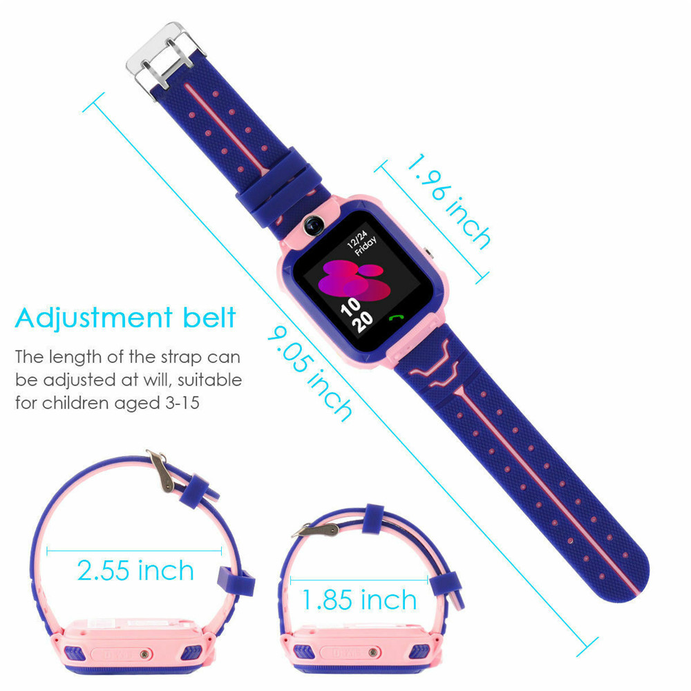 Q12 ساعة ذكية للأطفال 2G SOS C - مراجعة Smartwatch Digital Watches For Kid Girl وسعره