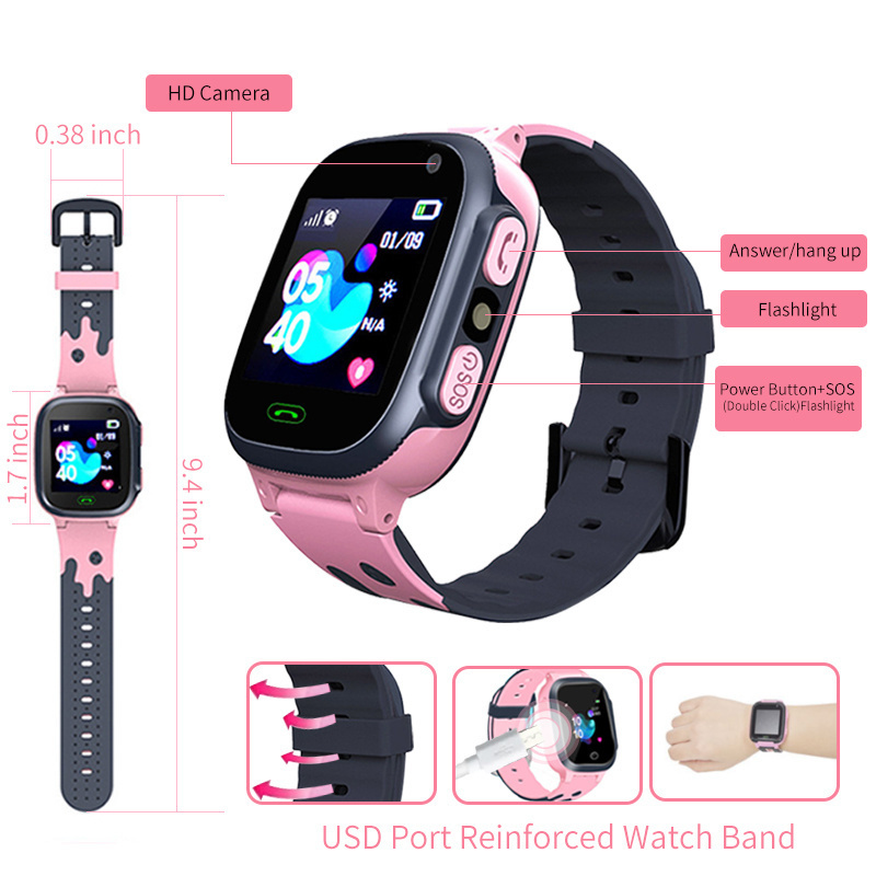 ساعة ذكية للأطفال مقاومة للماء - مراجعة Smartwatch Digital Watches For Kid Girl وسعره