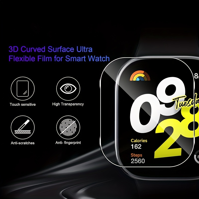 3-5 قطع من الزجاج المقسى الفاخ - مراجعة Smartwatch Redmi Watches وسعره