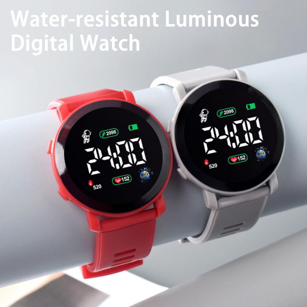 ساعة يد رقمية LED للأطفال مقاو - مراجعة Smartwatch Digital Watches For Kid Girl وسعره