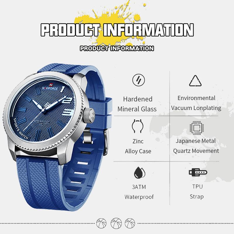 ساعات نافيفورس الرياضية المقاو - مراجعة Silicone Sport Band وسعره