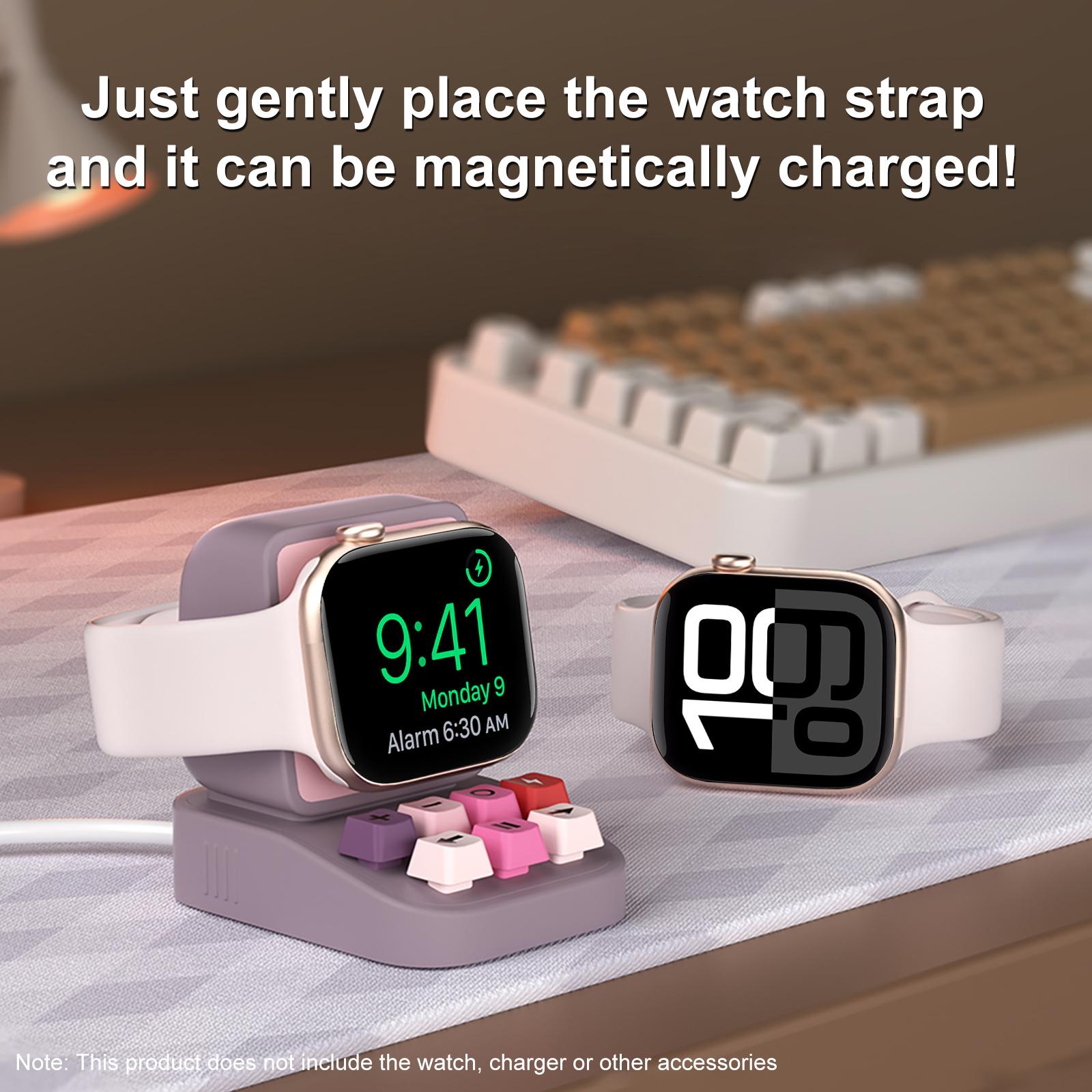 حامل شحن ذكي بتصميم الآلة الكا - مراجعة Smartwatch Apple Watch وسعره