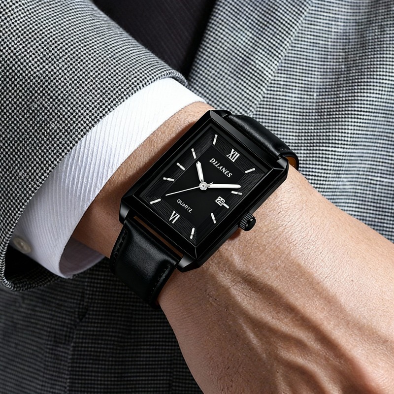 ساعات رجالية جلدية كاجوال بتصم - مراجعة Smartwatch New Watches وسعره