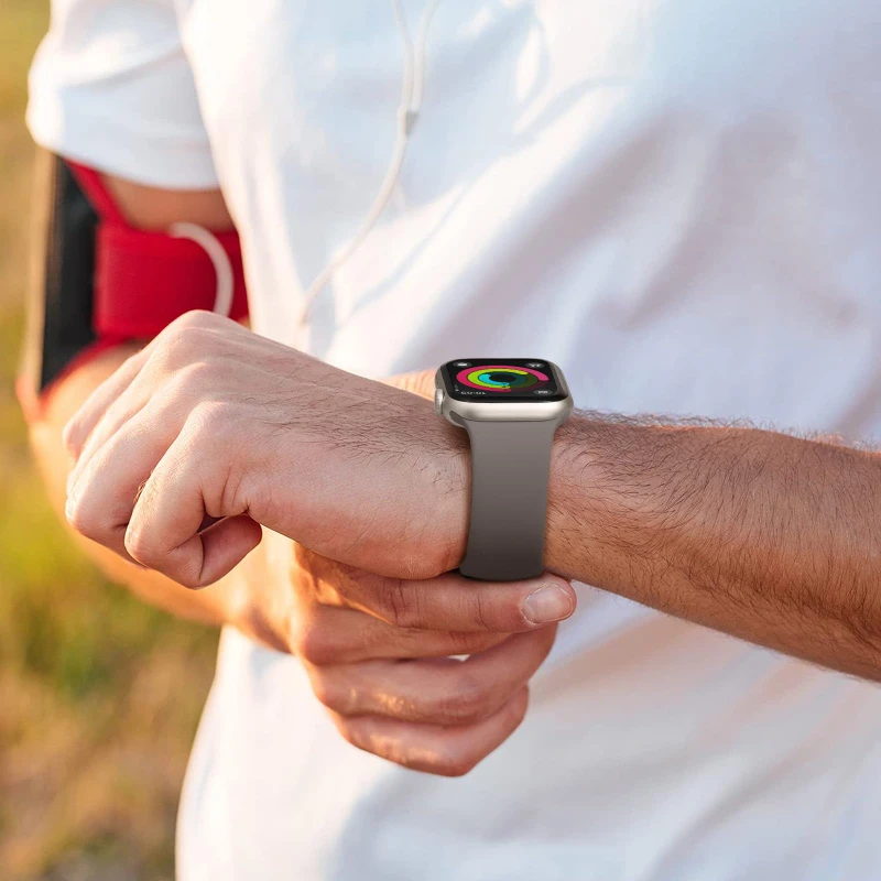 زجاج + حافظة + حزام لساعة أبل  - مراجعة Silicone Sport Band وسعره