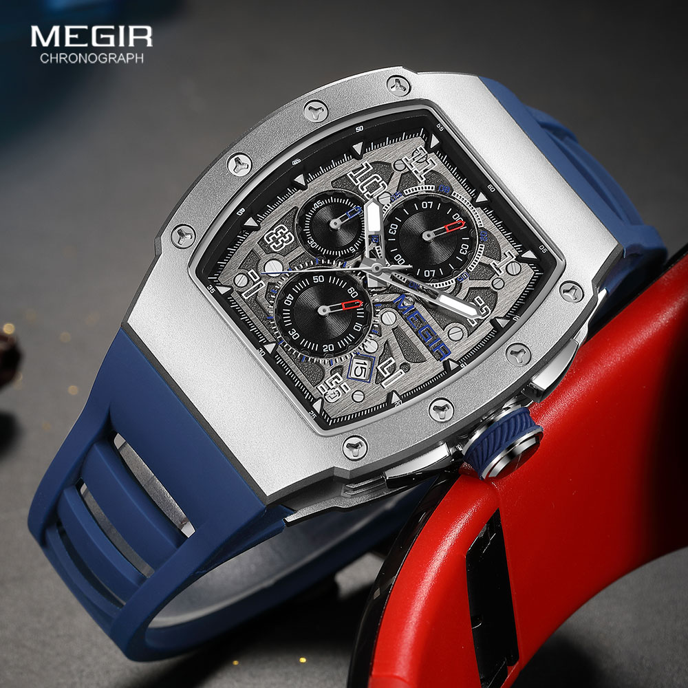MEGIR-ساعة يد كوارتز من الفولا - مراجعة Silicone Sport Band وسعره
