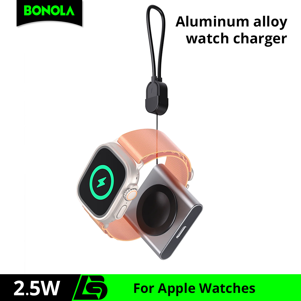 Bonola ساعة مغناطيسية شاحن لاس - مراجعة Smartwatch Apple Watch وسعره