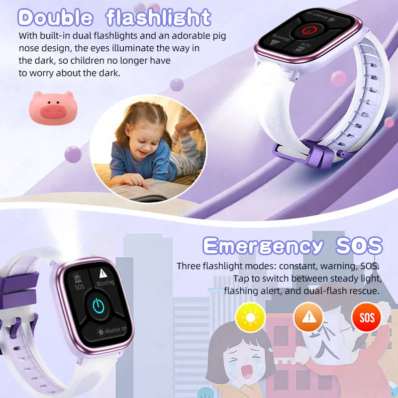 ساعة LIGE الذكية للأطفال الأول - مراجعة Smartwatch Watches Gift For Boys On Birthday وسعره