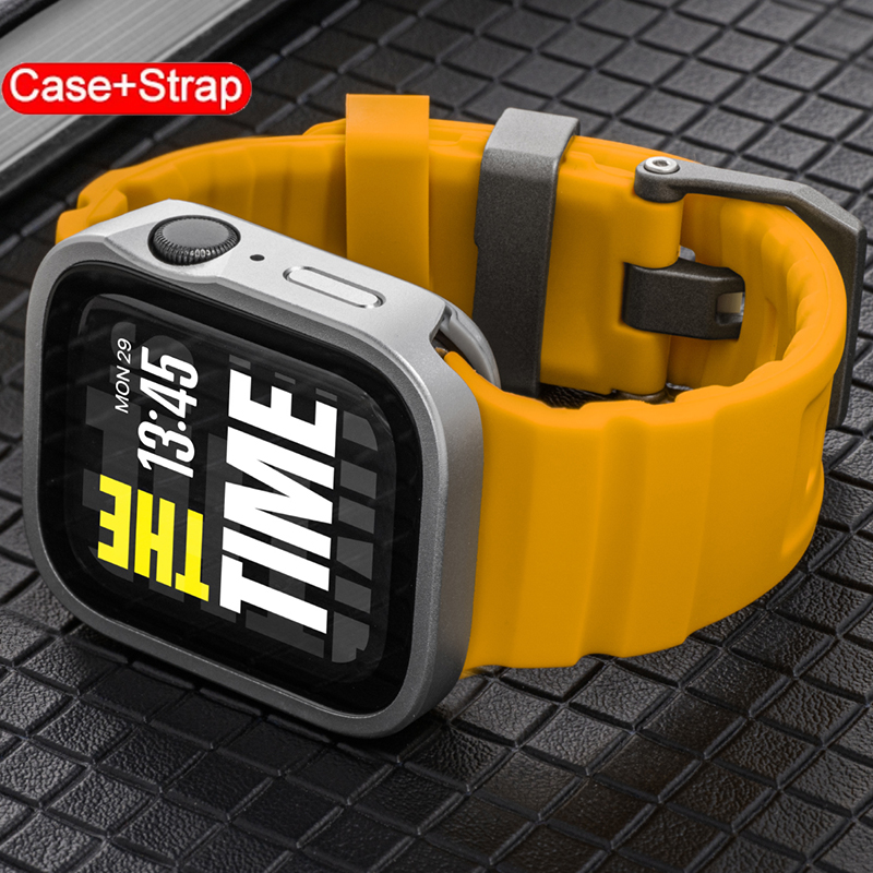 غطاء مقاوم للماء لساعة أبل + ح - مراجعة Silicone Sport Band وسعره