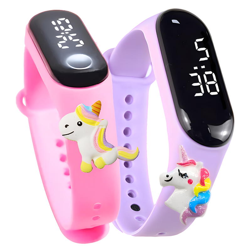 ساعة رياضية فاخرة للأطفال مقاو - مراجعة Smartwatch Digital Watches For Kid Girl وسعره