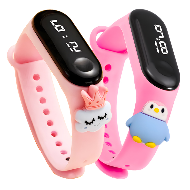 ساعة رياضية فاخرة للأطفال مقاو - مراجعة Smartwatch Digital Watches For Kid Girl وسعره